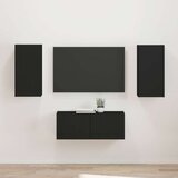  Komplet TV omaric 2 pcs Črna Konstruiran les, (5000132353) | Shoptok.si