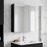  Kupaonski ormar s ogledalom Crni hrast 63,5 x 15,5 x 70 cm | shoptok.hr
