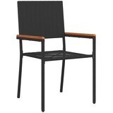  Vrtni set za objed 9 kom. Crna poliratan | shoptok.hr