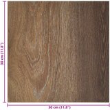  Samoljepljive Pločice za Pod 30,5 x 30,5 cm 20 pcs PVC Smeđa | shoptok.hr