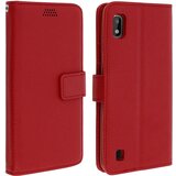AVIZAR folio case držalo za kartice in stojalo za video, zrnat ucinek - rdeca str. samsung galaxy A10, (20599545) | Shoptok.si