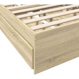 vidaXL Posteljni okvir s predali sonoma hrast 90x190 cm inženirski les | Shoptok.si