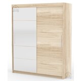 ADRK Furniture Garderobna omara z drsnimi vrati Esti - 180 cm - sonoma Cene