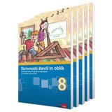  SKRIVNOSTI ŠTEVIL IN OBLIK 8, samostojni delovni zvezek v petih delih za matematiko v 8. razredu osn Cene