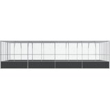 Kavez za ptice s produžetkom srebrni 832x414x212 cm čelični | Eponuda.com