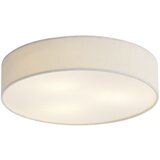QAZQA Moderna stropna svetilka bela z žametnim senčilom 46cm 3-luči - Luz | Shoptok.si