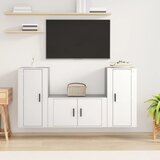  3-dijelni set TV ormarića bijeli od konstruiranog drva | shoptok.hr