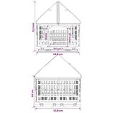  4-panelni ogradni igralište za pse s krovom 122 x 106 5 x 82 cm - s krovom i podlogom 122 x 106 5 x 82 cm | shoptok.hr