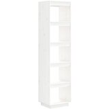 Furnova Knjižna omara / pregrada bela 40x35x167 cm trdna borovina, (21933113) | Shoptok.si