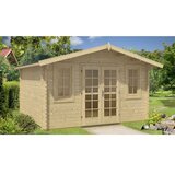 Male kuće Drvena vrtna kuća AINO 400 × 400 cm sa šindrom | shoptok.hr