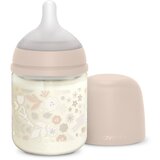 Suavinex Wonderland SX Pro Physiological Anti-Colic Glass steklenička za dojenčke S Slow Flow 0 m+ Liberty Pink 120 ml | Shoptok.si
