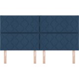  LED uzglavlje s dijamantskim uzorkom Plava 180 cm Tkanina | shoptok.hr