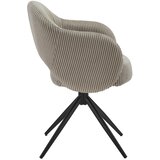 Livetastic Naslanjač Cord, Svetlo Siva, Vrtljiv | Shoptok.si