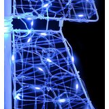 vidaXL Božično drevo med 100 LED Modra 120 cm Akril | Shoptok.si