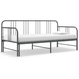 vidaXL Okvir za krevet na razvlačenje sivi metalni 90 x 200 cm Cijene