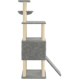  Penjalica za mačke sa stupovima za grebanje svjetlosiva 153 cm | shoptok.hr