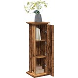 vidaXL Stalak za izložbu s pohranom boja staro drvo 31x30x90 cm drveni | shoptok.hr