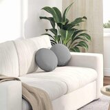 vidaXL Sedežne blazine 2 pcs Oblačno siva Ø30 x 13 cm blago | Shoptok.si