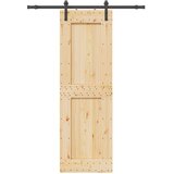  Klizna vrata NARVIK 70 x 210 cm (152,5 cm) Prirodna i crna | shoptok.hr