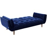 Playboy ZOFA S POSTELJNO FUNKCIJO, modra tekstil | Shoptok.si