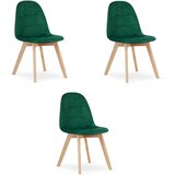 Brandless Stol BORA - temno zelen žamet x 3, (22044498) | Shoptok.si