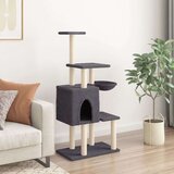  Mačje drevo s praskalniki iz sisala temno sivo 131 cm, (20989787) | Shoptok.si
