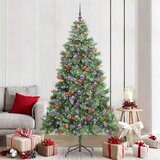 Umjetno božićno drvce 300 LED lampica Topla bijela PVC i metal | shoptok.hr