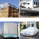 Gardlov cerada 4 x 5 m, 120 g/m&amp;sup2;, srebrno-siva Slike