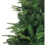 vidaXL Umjetno božićno drvce s rasvjetom i setom kuglica Zelena 210 cm | shoptok.hr