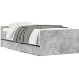  Okvir kreveta s ladicama siva boja betona 90x200 cm | Eponuda.com