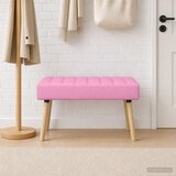  Klupa s utorima Ružičasta 80 x 40 x 46 cm Tkanina | shoptok.hr