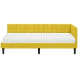  Kutni krevetni okvir s madracem 2 kom. Žuta 100 x 200 cm Baršun | shoptok.hr