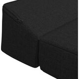 SOFA na razvlačenje Crna 200 x 70 x 10 cm Tkanina | Shoptok.si
