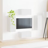  Set TV komoda 2 kom. Visoki sjaj bijela | Shoptok.si