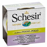 Schesir cat adult tunjevina & piletina brodet konzerva 70g hrana za mačke Cene