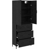  Highboard Crni hrast 69,5 x 34 x 180 cm Konstruirano drvo | shoptok.hr