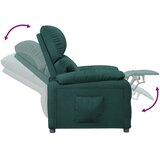  Naslonjač od tkanine tamnozeleni | shoptok.hr