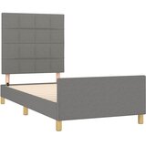 Okvir kreveta bez madraca tamnosivi 100x200 cm od tkanine | shoptok.hr