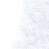  Umjetna osvijetljena polovica božićnog drvca bijela 150 cm | shoptok.hr
