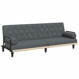 Maison Chic Raztegljiv kavč - Raztegljivi divan z naslonjali za roke temno sivo blago, (21729474) | Shoptok.si
