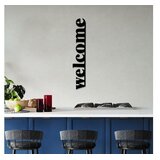 WALLXPERT Zidna dekoracija Welcome-5, 18x98 cm, 1,5 mm, Crna | Eponuda.ba