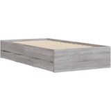  Okvir kreveta s ladicama siva boja hrasta 90 x 190 cm drveni | shoptok.hr