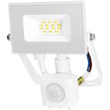 Commel LED reflektor 10 W s detektorom pokreta, 4000 K (neutralno bijela boja svjetla), 800 lm, IP44, 30 000 h, bijeli Cijene
