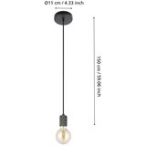 Eglo Yorth viseća lampa E27, tamni nikl, 43801 | shoptok.hr