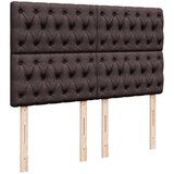 vidaXL Krevet s oprugama i madracem tamnosmeđi 160x200 cm tkanina | shoptok.hr