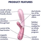 Satisfyer Hot Lover - pametni vibrator za grijanje na baterije (roza) | shoptok.hr