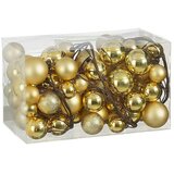 Girlanda s ukrasnim kuglicama (Duljina: 180 cm, Plastika, Zlatna) Cijene