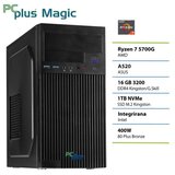 PCPLUS Magic Ryzen 7 5700G 16GB 1TB SSD namizni računalnik Cene
