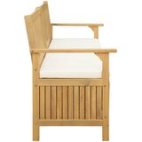  Klupa za pohranu s jastukom s pohranom 148 x 63 x 84 cm | shoptok.hr