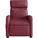 vidaXL Električni masažni naslonjač od tkanine crvena boja vina | shoptok.hr